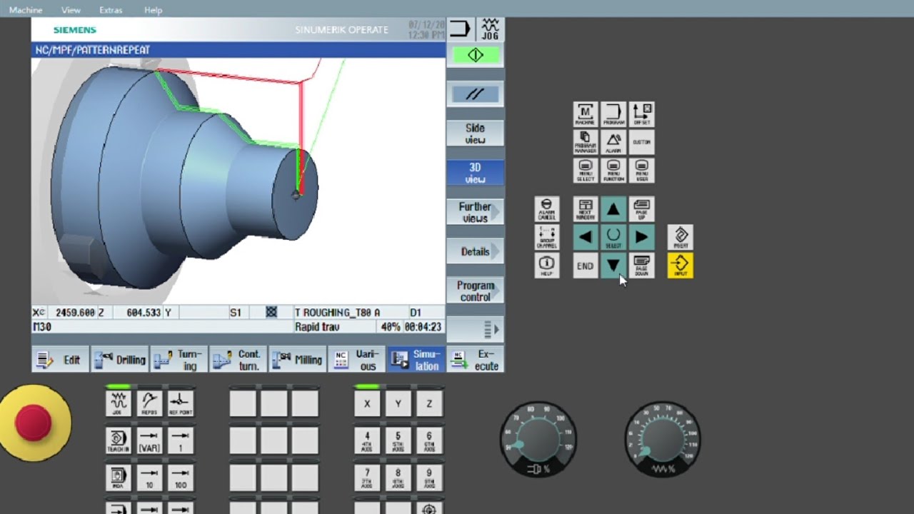 How to do Pattern Repeat cycle in Siemens CNC CONTROLLER-  Cycle G73  in SINUMERIK