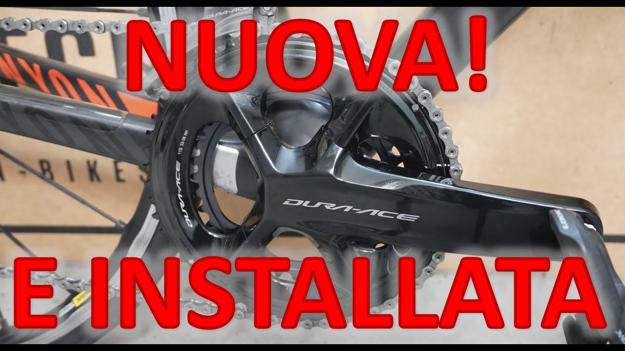Installazione nuova guarnitura Shimano Hollowtech 2 ricevuta in sostituzione