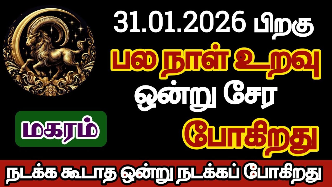 மகரம் - பல நாள் உறவு ஒன்று சேரப்போகிறது/#magaram/#rasipalan 