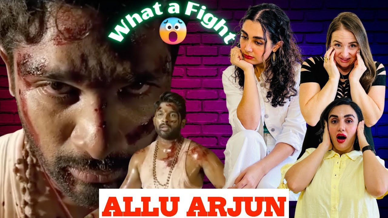 Canadian and Iranian Reacting to ALLU ARJUN | Fight Scene | First Time Reaction