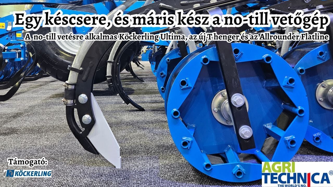 Egy gyors késcsere, és kész a no-till vetőgép - Bemutatik a T henger, az 5 m-es Allrounder Flatline