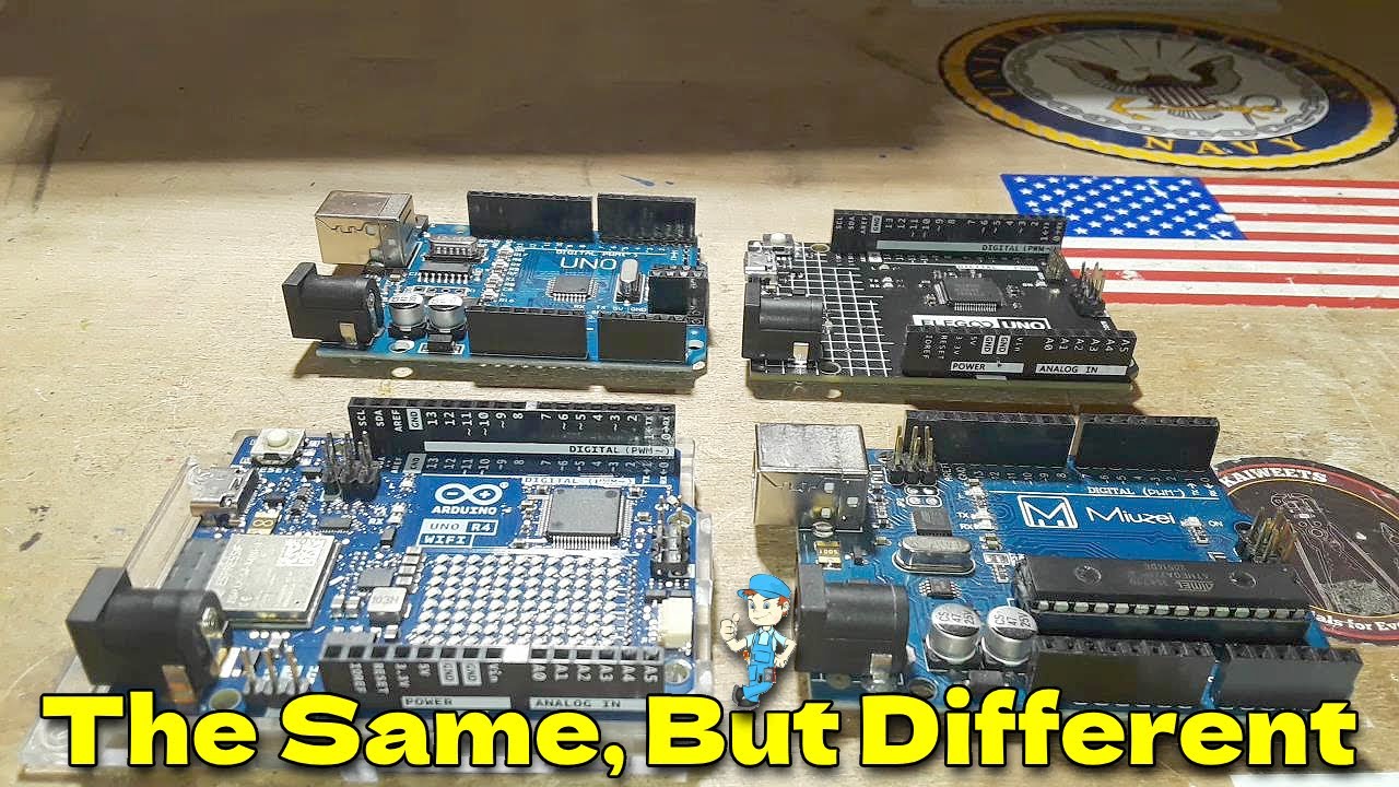 Arduinos New and Old - A Comparison of the Arduino Uno R3 to the new Arduino Uno R4 Wifi and Minima