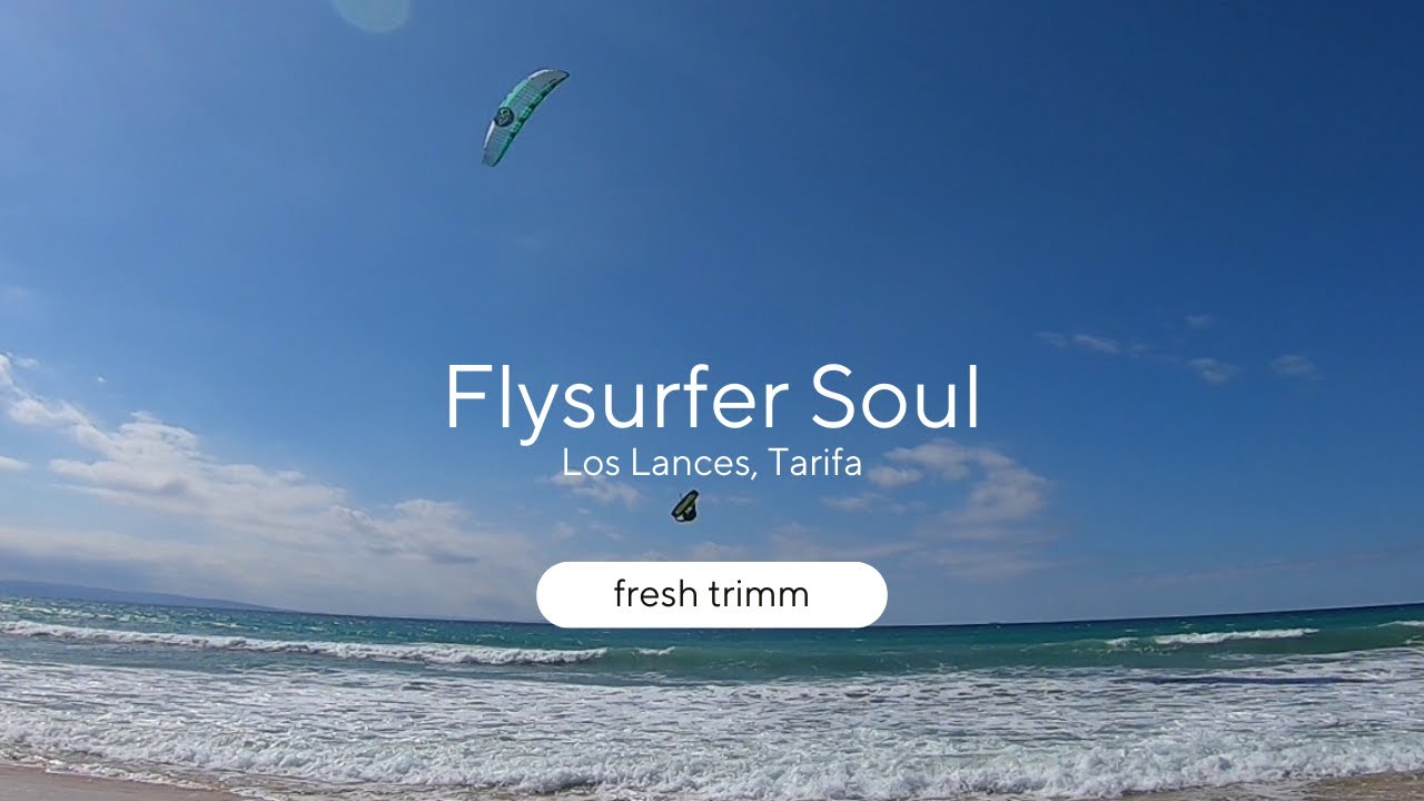 Flysurfer Soul 10m and 15m Kiteboarding, freshly trimmed in Tarifa.