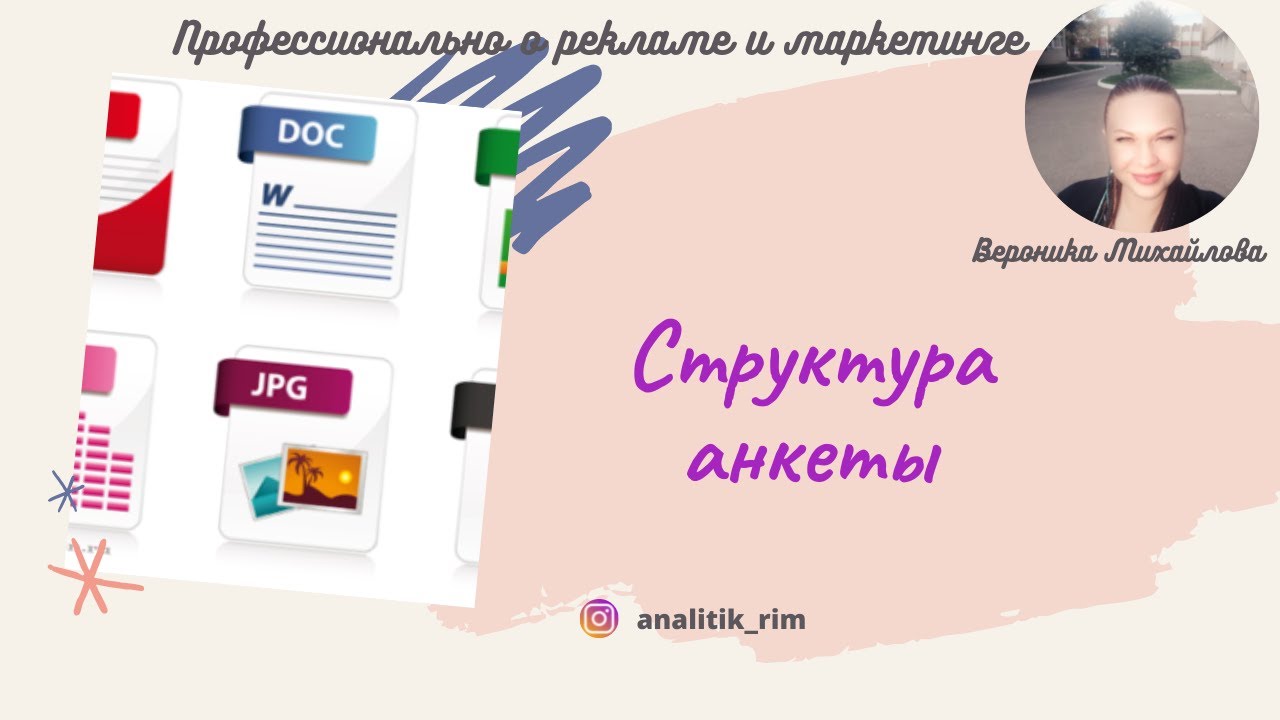 Анкета. Структура анкеты