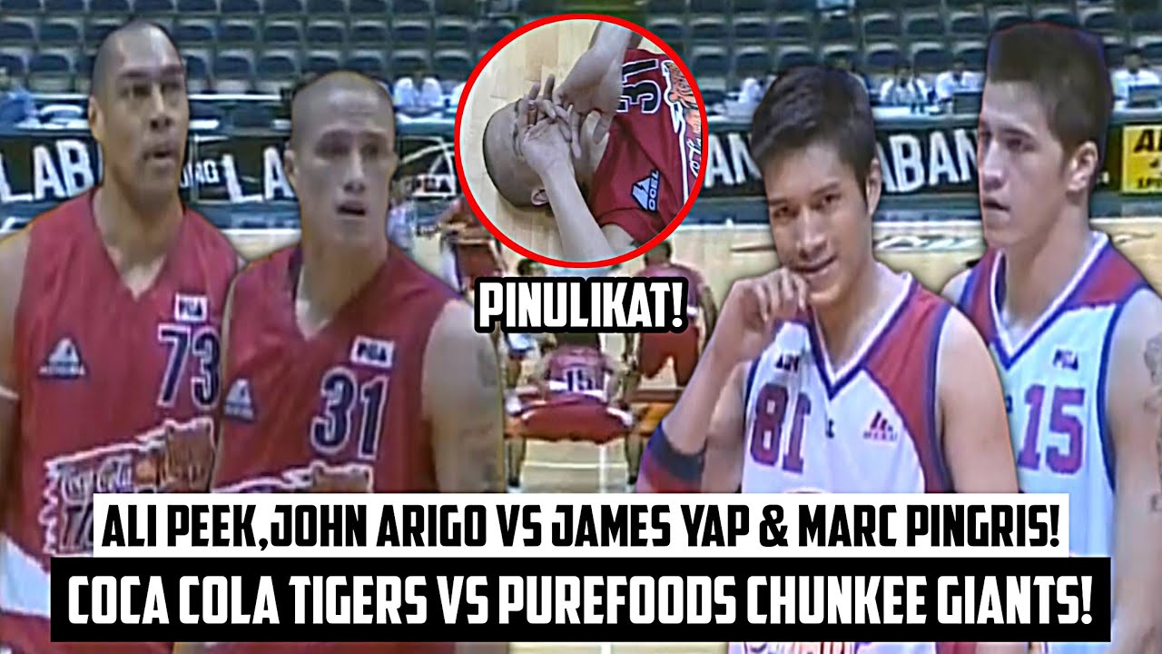 JOHN ARIGO VS JAMES YAP! | ALI PEEK VS MARC PINGRIS! | Coca Cola Tigers vs Purefoods Chunkee Giants
