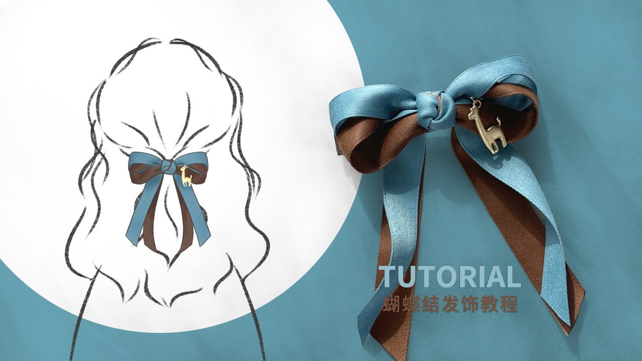 【Бантики  DIY】 Как сделать бант на зажиме из лент /Базовые банты для волос