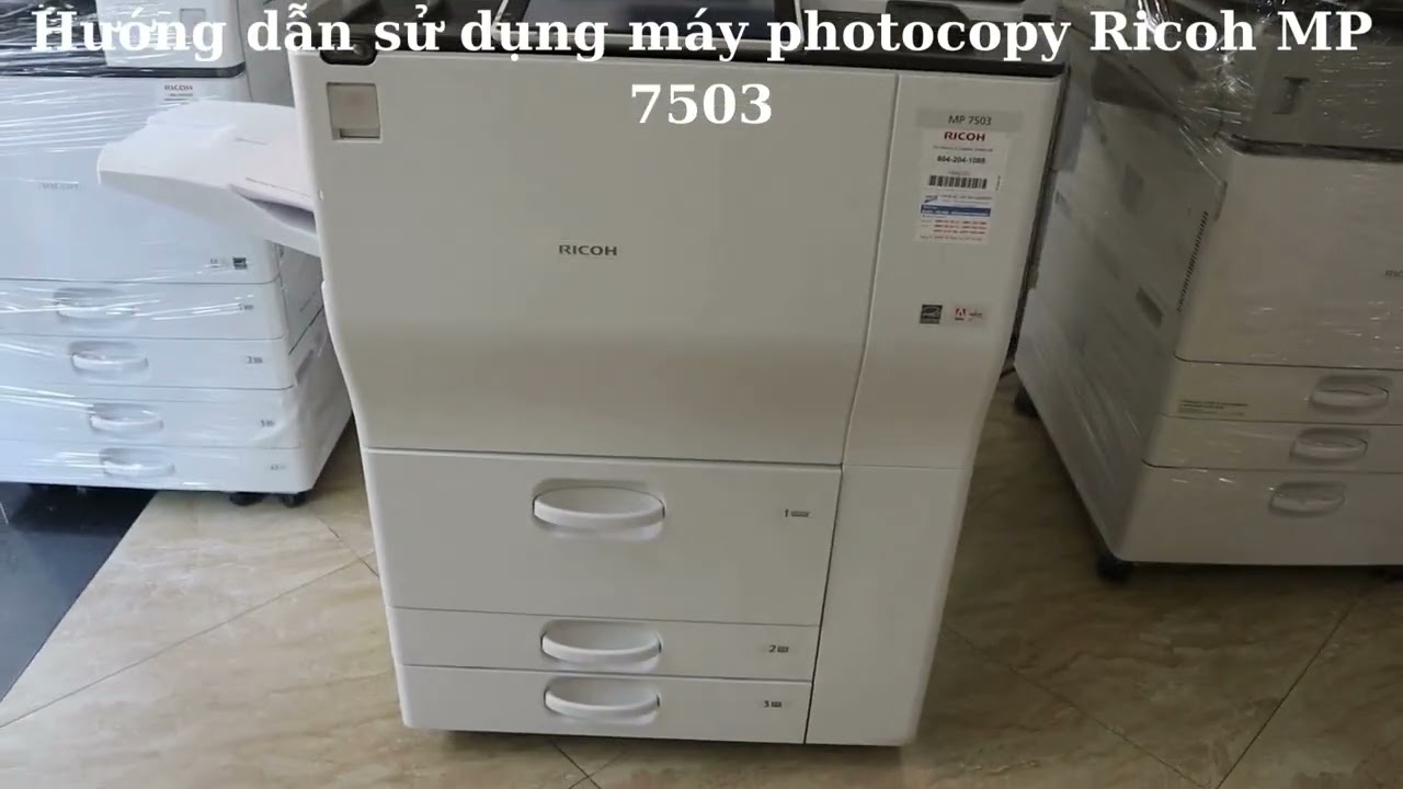 Hướng dẫn sử dụng máy Photocopy Ricoh MP 7503