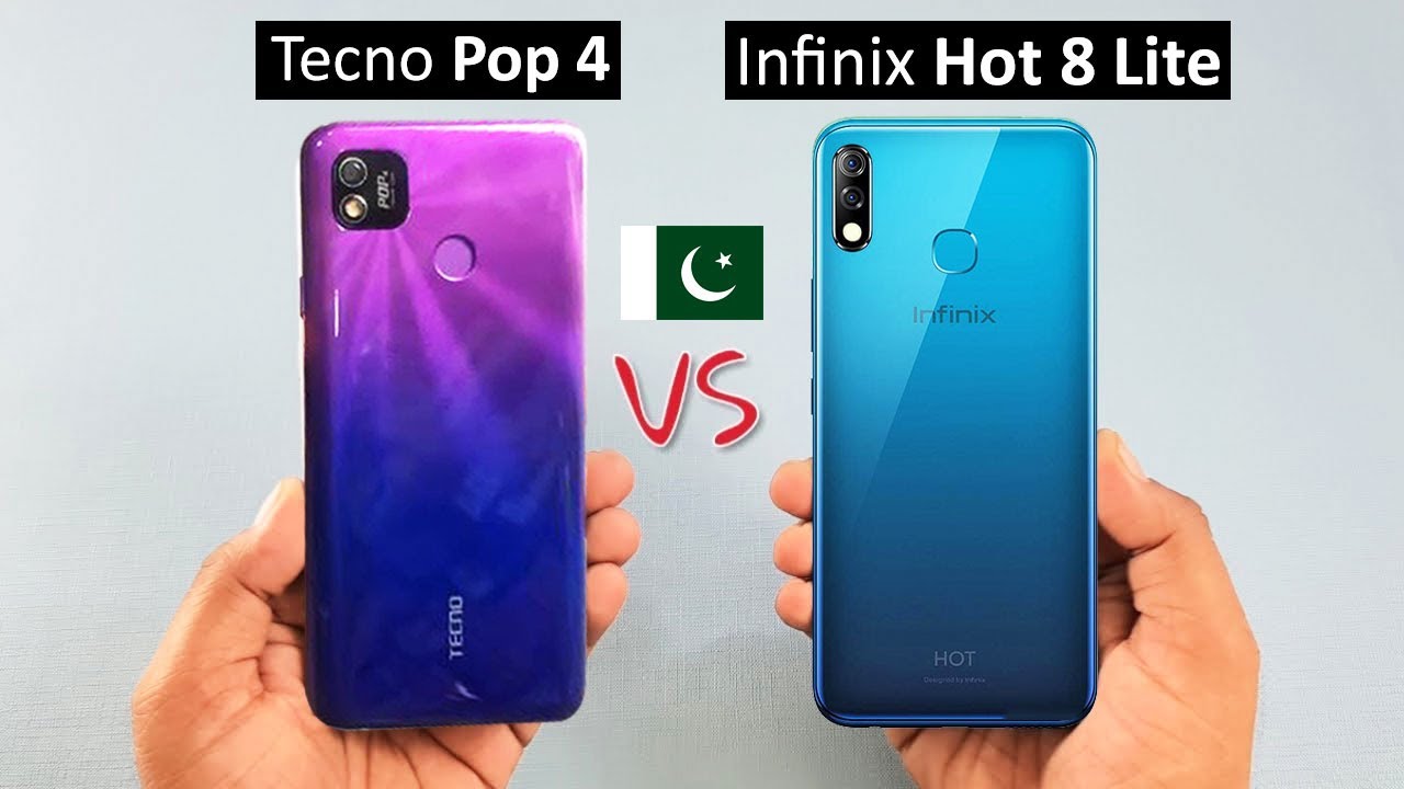 Tecno Pop 4 vs Infinix Hot 8 Lite Full Comparison and Price in Pakistan