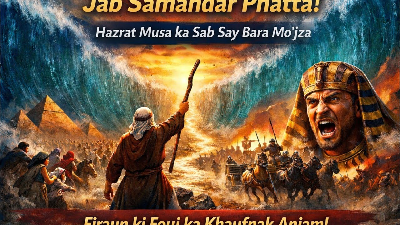 Hazrat Musa AS Aur Laal Samandar Phatne Ka Mojiza #Mahe Ramzan