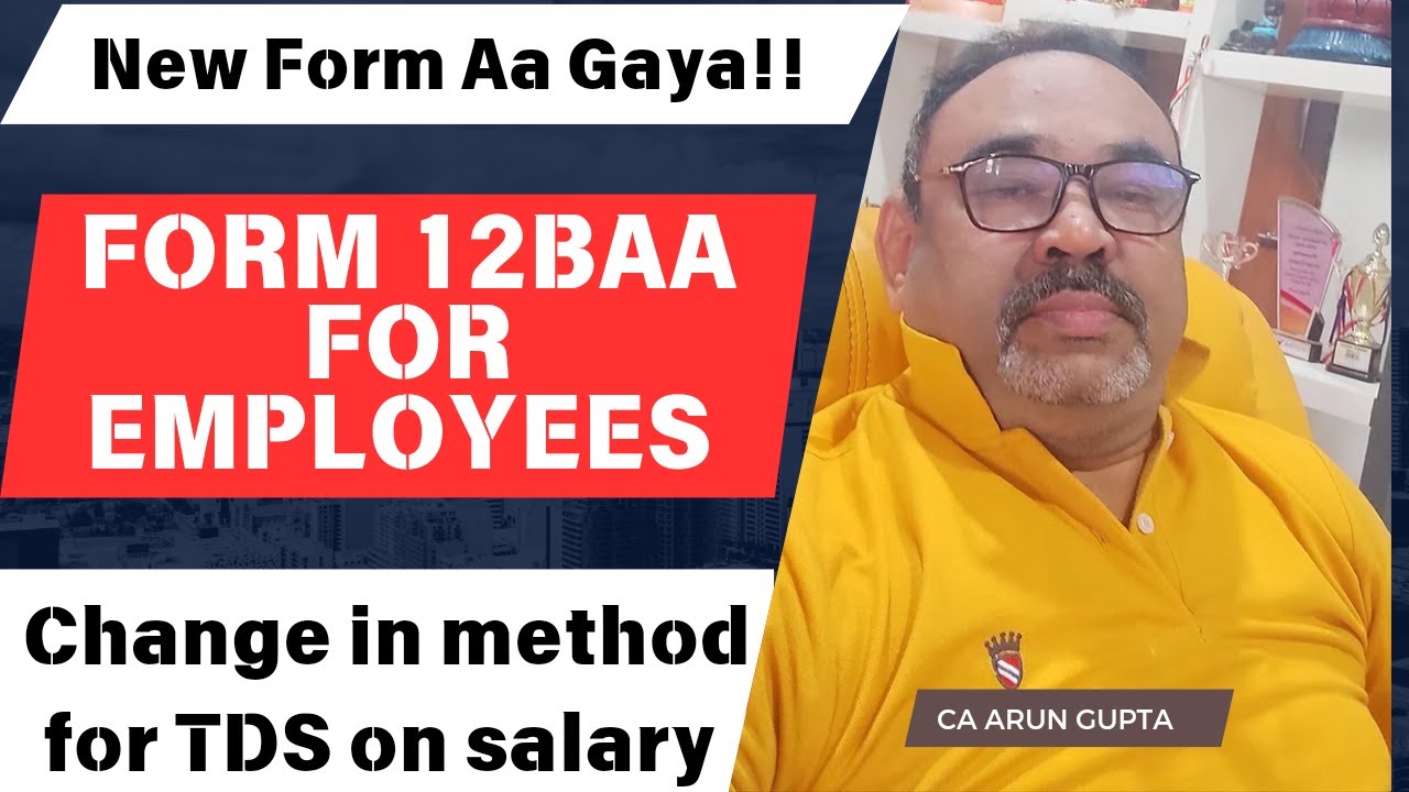 Form 12BAA Notified by Income Tax Applicable to Employees