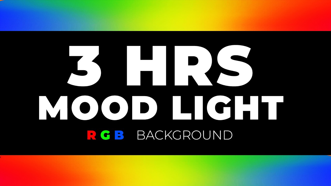 3 Hours Color Changing Led Lights | Relaxing Mood | Very Slow & Smooth Gradient RGB 4K