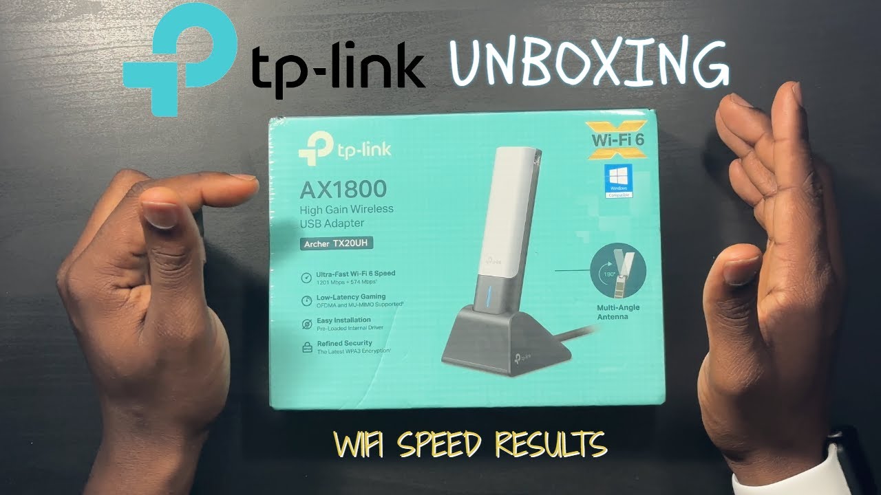 Unboxing TP-Link AX1800 and WIFI Speed Results