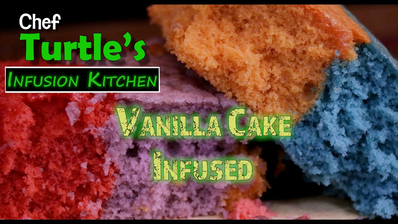 How to make an easy Infused Vanilla Cake, Episode 37! Chef Turtle's Infusion Kitchen, Season 3