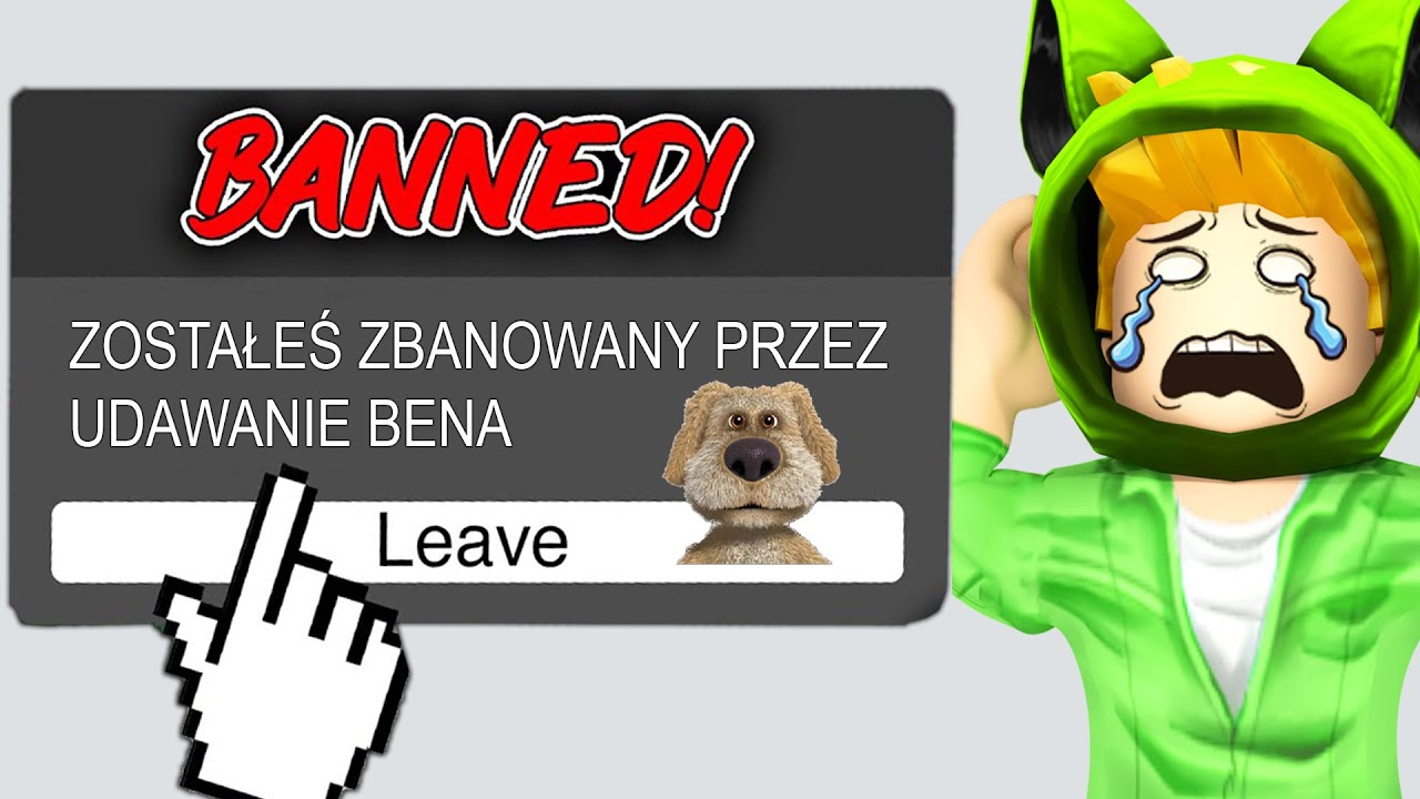 DOSTAŁEM BANA NA ROBLOX!