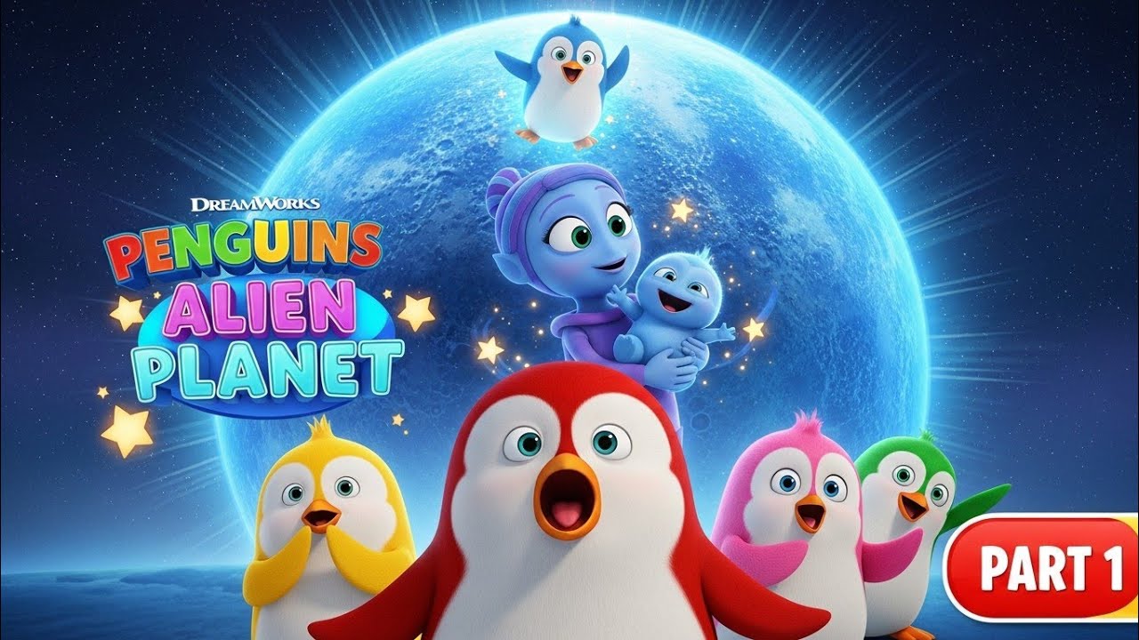 Five Little Penguins on Alien Planet 🌍👽 | Magical Kids Song & Story | Part 1