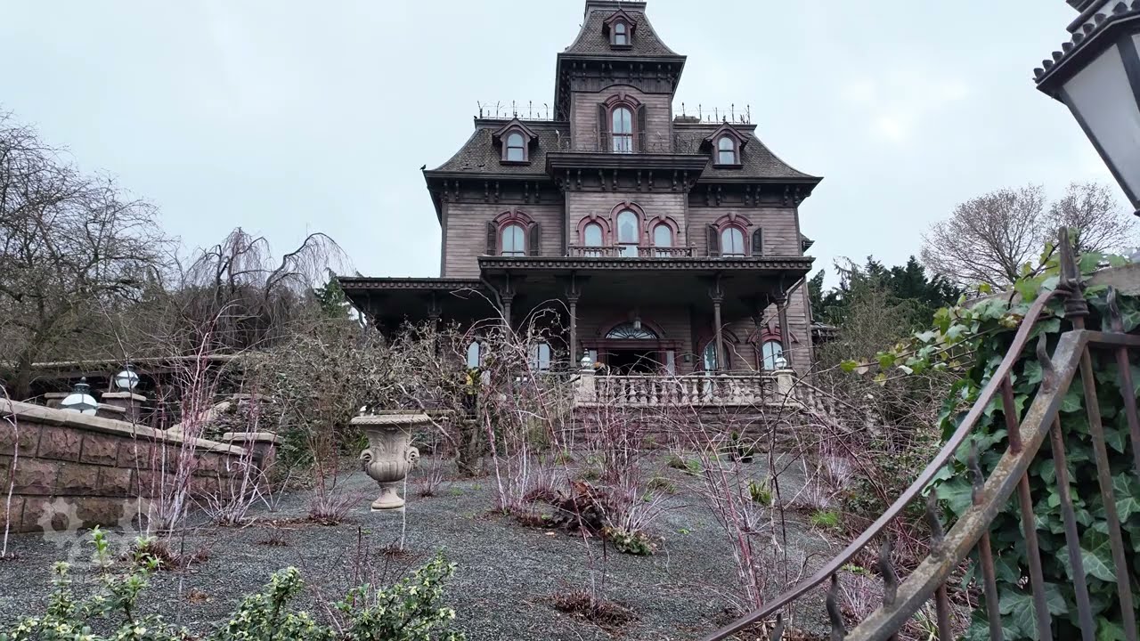 Paris Phantom Manor French Version Haunted Mansion Full Ride and Queue in 4K | 2024 Disneyland Paris