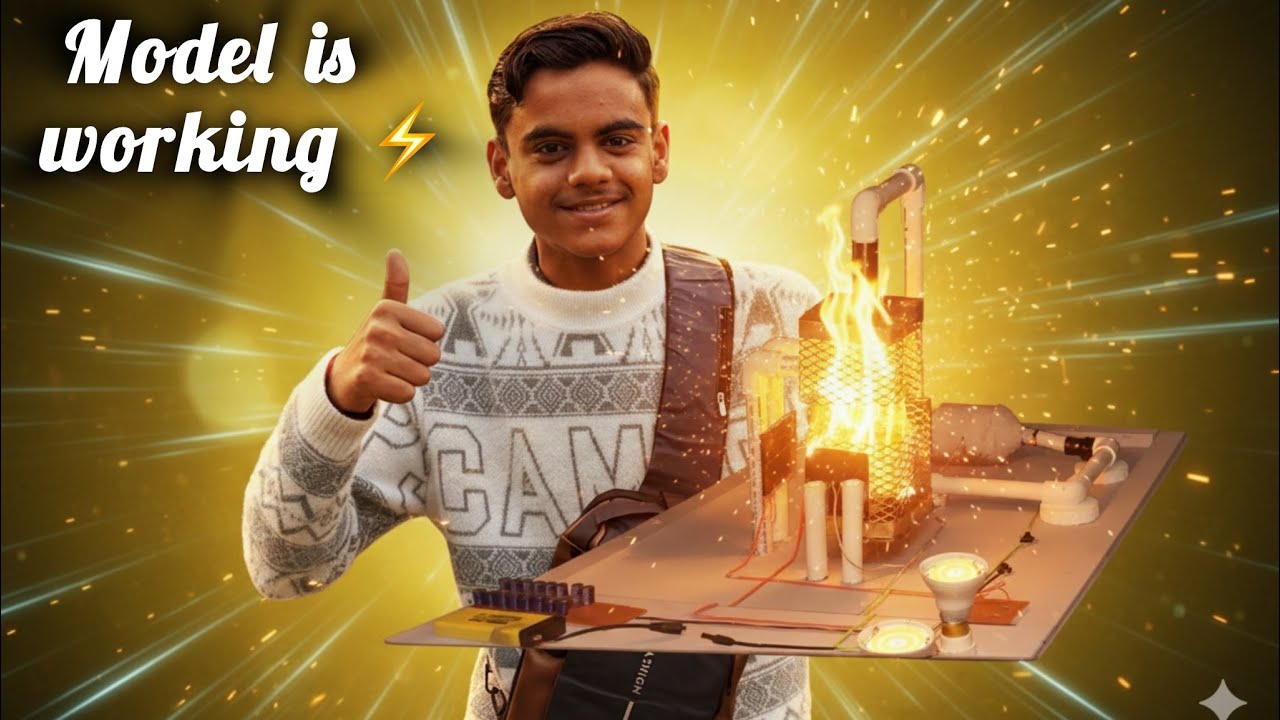 Science Model finally work complete ho gya 👍#viral #trending #vlog 