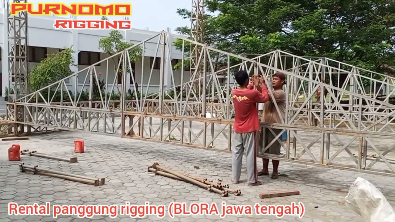 Proses pemasangan panggung rigging 10x8 @purnomorigging #purnomorigging