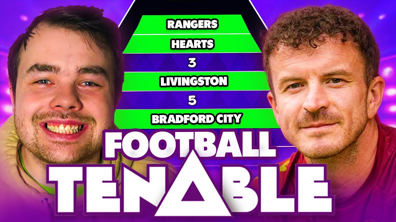 ANDY HALLIDAY Helps Us Complete These FOOTBALL TENABLES...