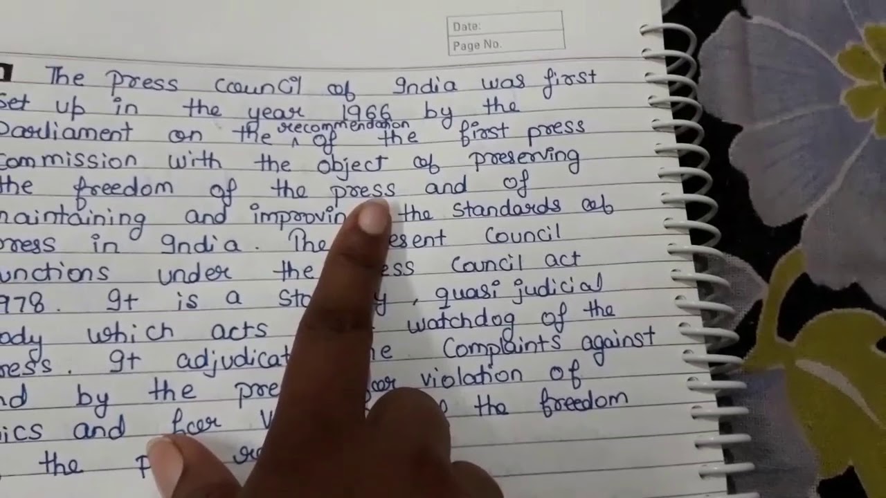 PRESS COUNCIL ACT 1978