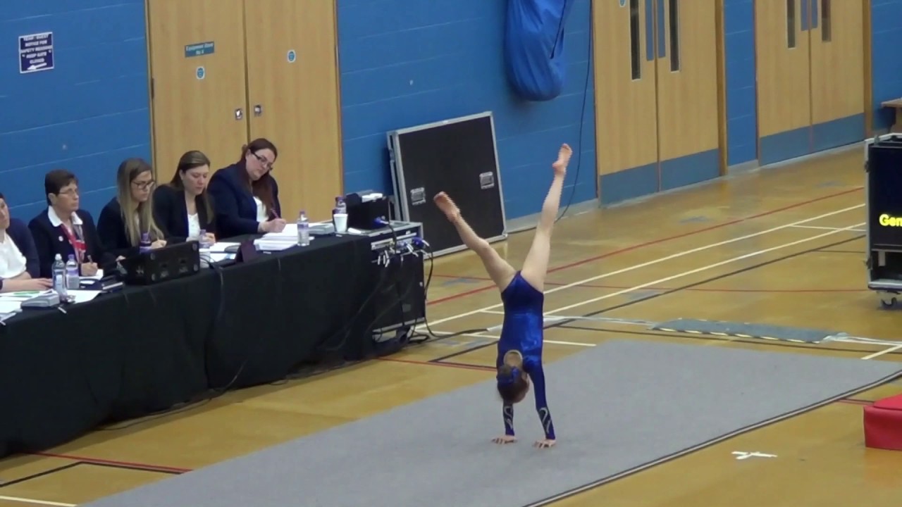 Poppy Edwards - Compulsory Level 4 Gymnastics - National Finals South West Team - age 9