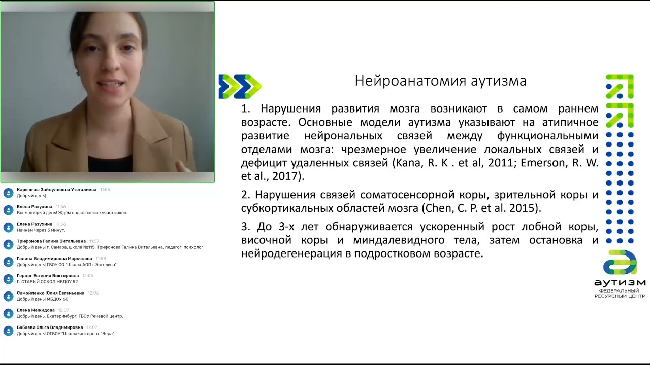 Научный вебинар «Нейрофизиологические корреляты нарушения развития при РАС»