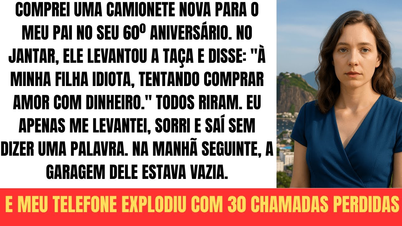 Gastei R$50.000 no presente do meu pai. O brinde dele na frente de todos me destruiu.