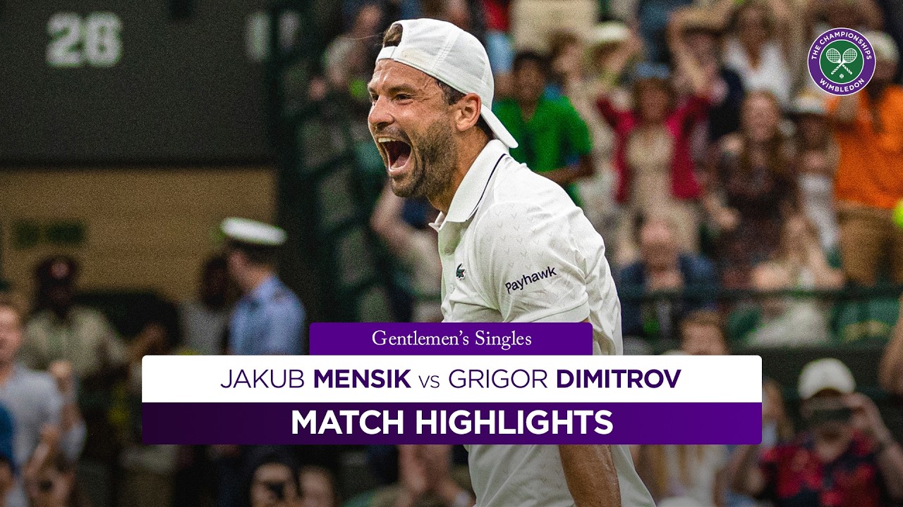 Brilliant Dimitrov stands tall! | Jakub Mensik v Grigor Dimitrov | Highlights | Wimbledon 2026