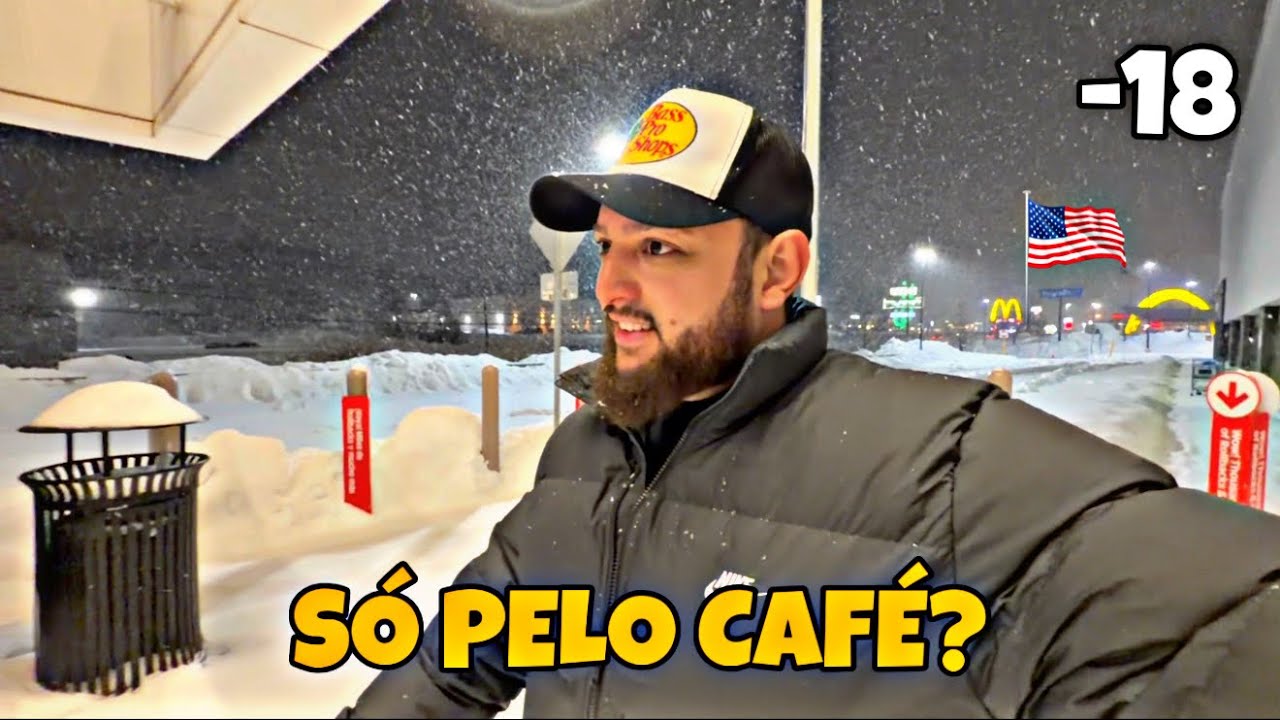 Tempestade nos EUA e saí só pra comprar CAFÉ ☕❄️