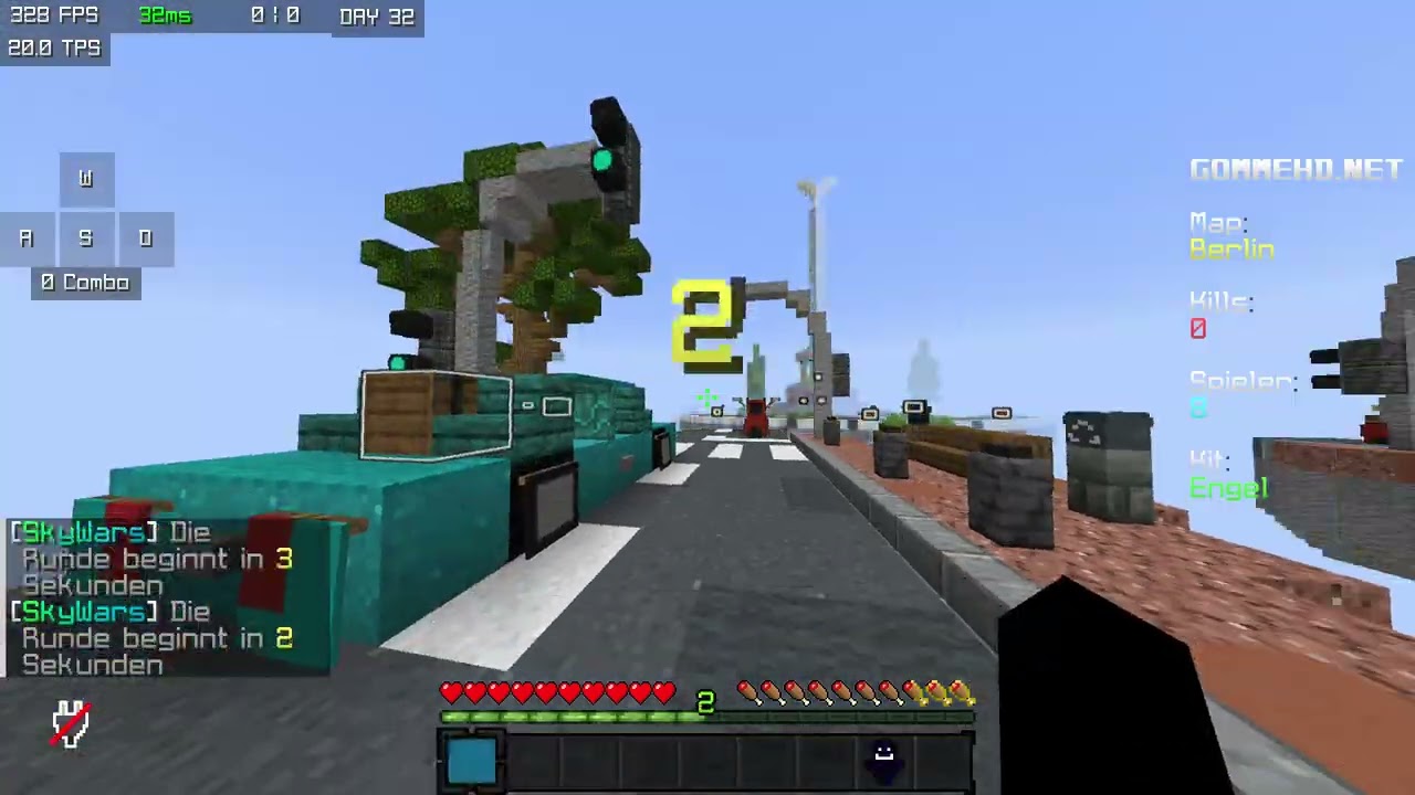 Minecraft Gomme Skywars top 100 grind Tag 1(erstes Video)