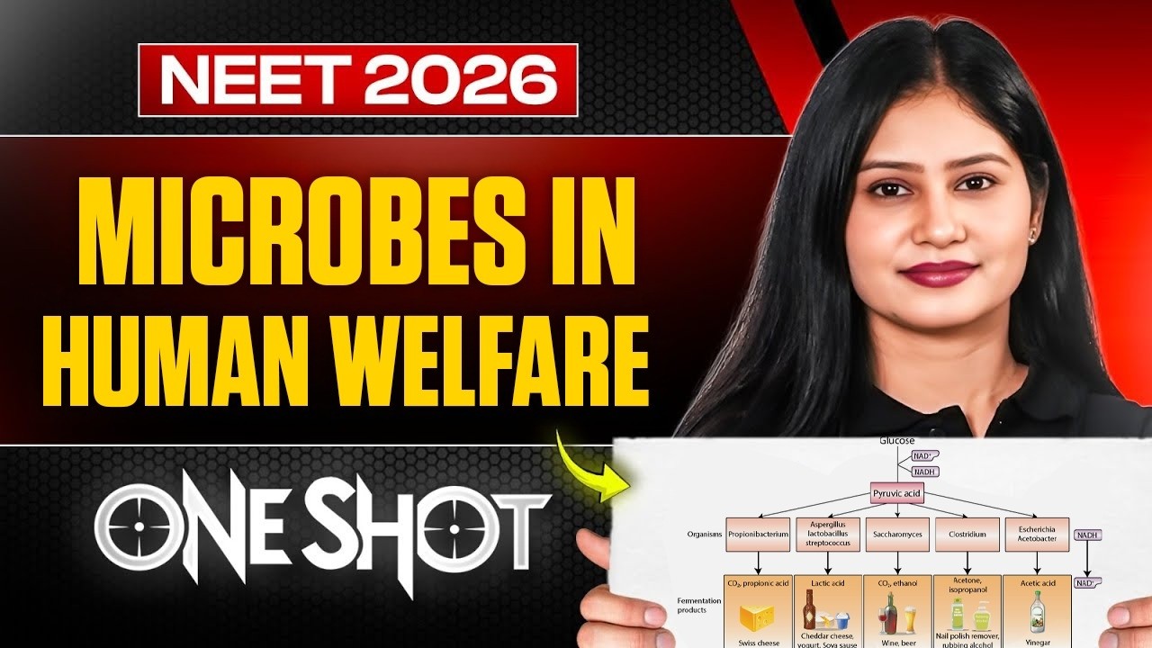 NEET 2026 | Microbes in Human Welfare One Shot | Botany Class 12 | Tamsa Tyagi