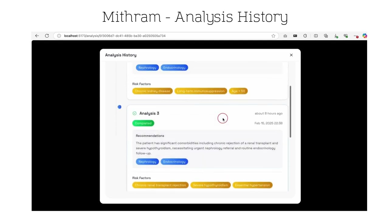 Mithram - AI Powered Clinical Decision Support System