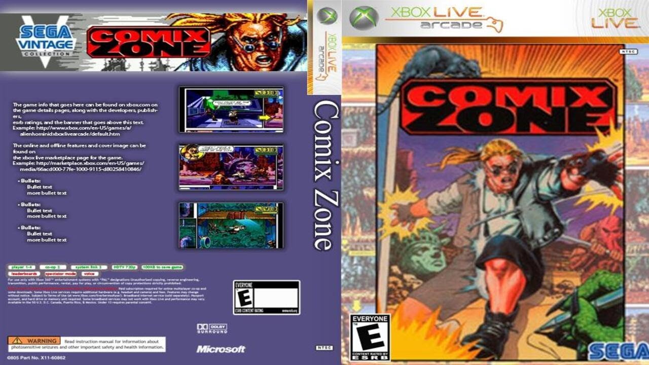 Comix Zone (1995) - Full Gameplay | XBOX 360 ARCADE  |   UHD | 4K |