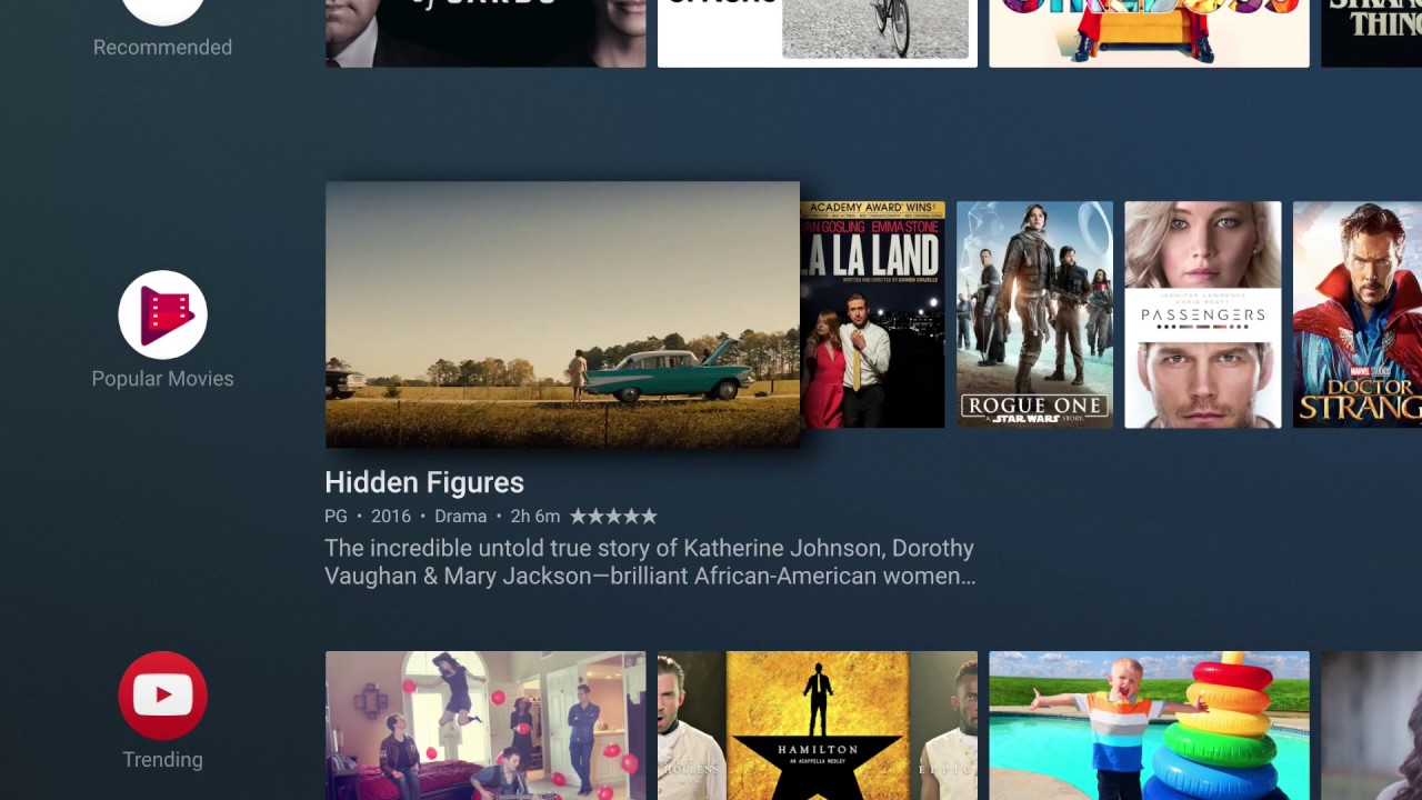 Android TV - new user interface 2017