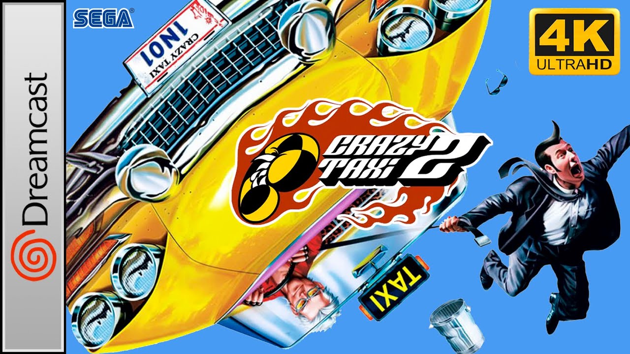 Crazy Taxi 2 (Sega Dreamcast) Longplay 4K 60FPS