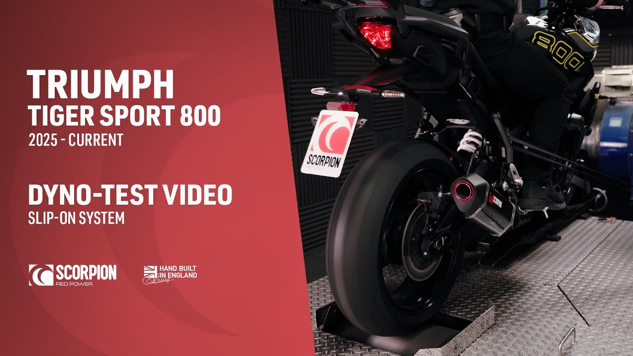 Triumph Tiger Sport 800 Scorpion Exhaust Dyno Video