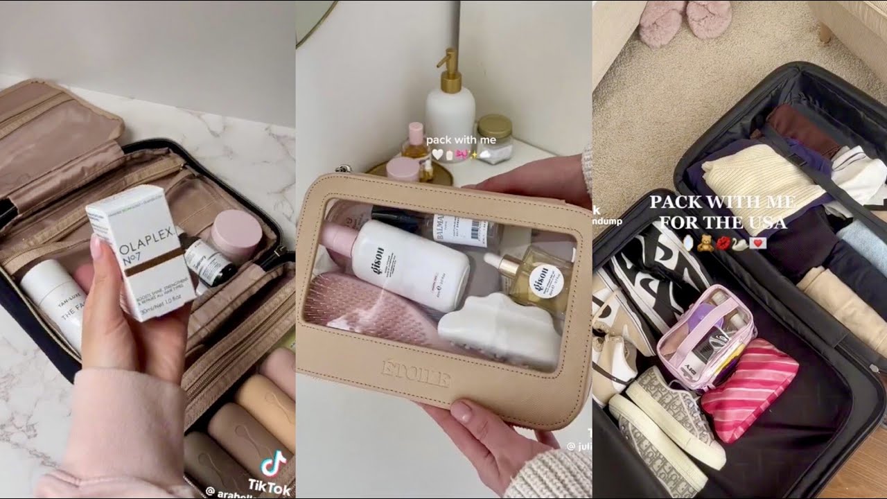 Travel Bag Packing Organizing TikTok Compilation