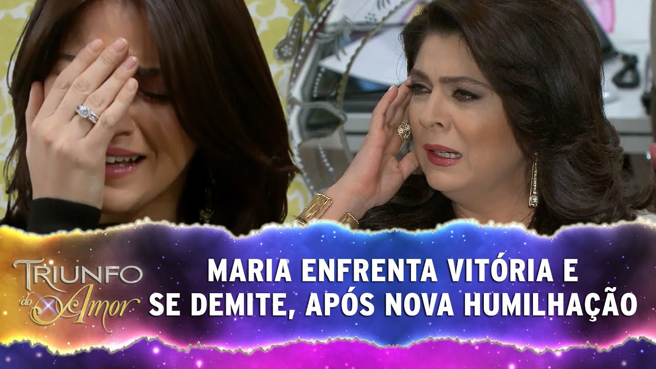 Maria enfrenta Vitória e se demite, após nova humilhação l Triunfo do Amor - (08/01/2021)