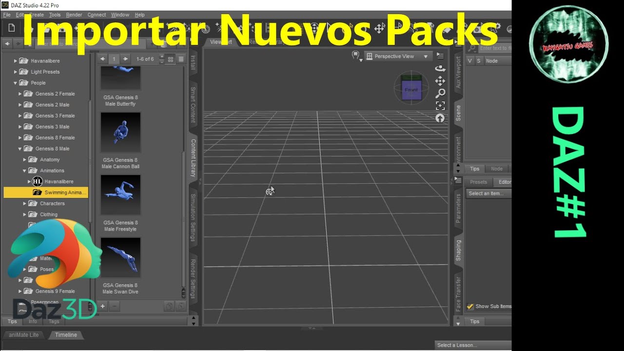 Cómo Instalar Modelos y Animaciones en DAZ 3D Studio - Tutorial 🖥️✨
