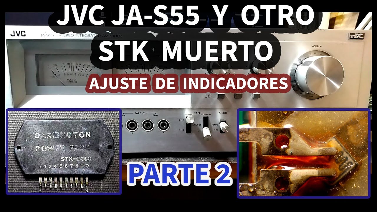 Amplificador JVC JA-S55 - Parte 2 | Otro STK estropeado| Diagnóstico y reparación