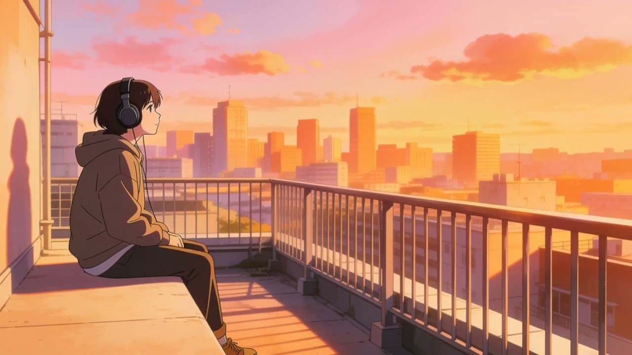 Sunset Rooftop Lo-Fi 🌇  Chill Hip Hop Vibes