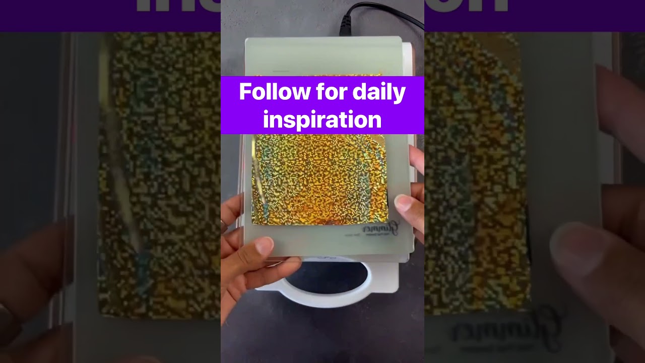 Did you know you can hot foil on top of 