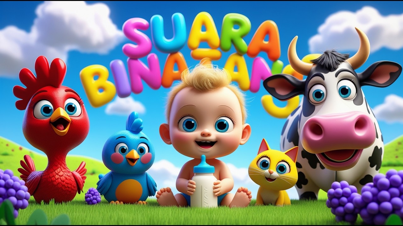 SUARA BINATANG - LAGU ANAK DAN BAYI – NURSERY SONGS POPULER | Sunday fun