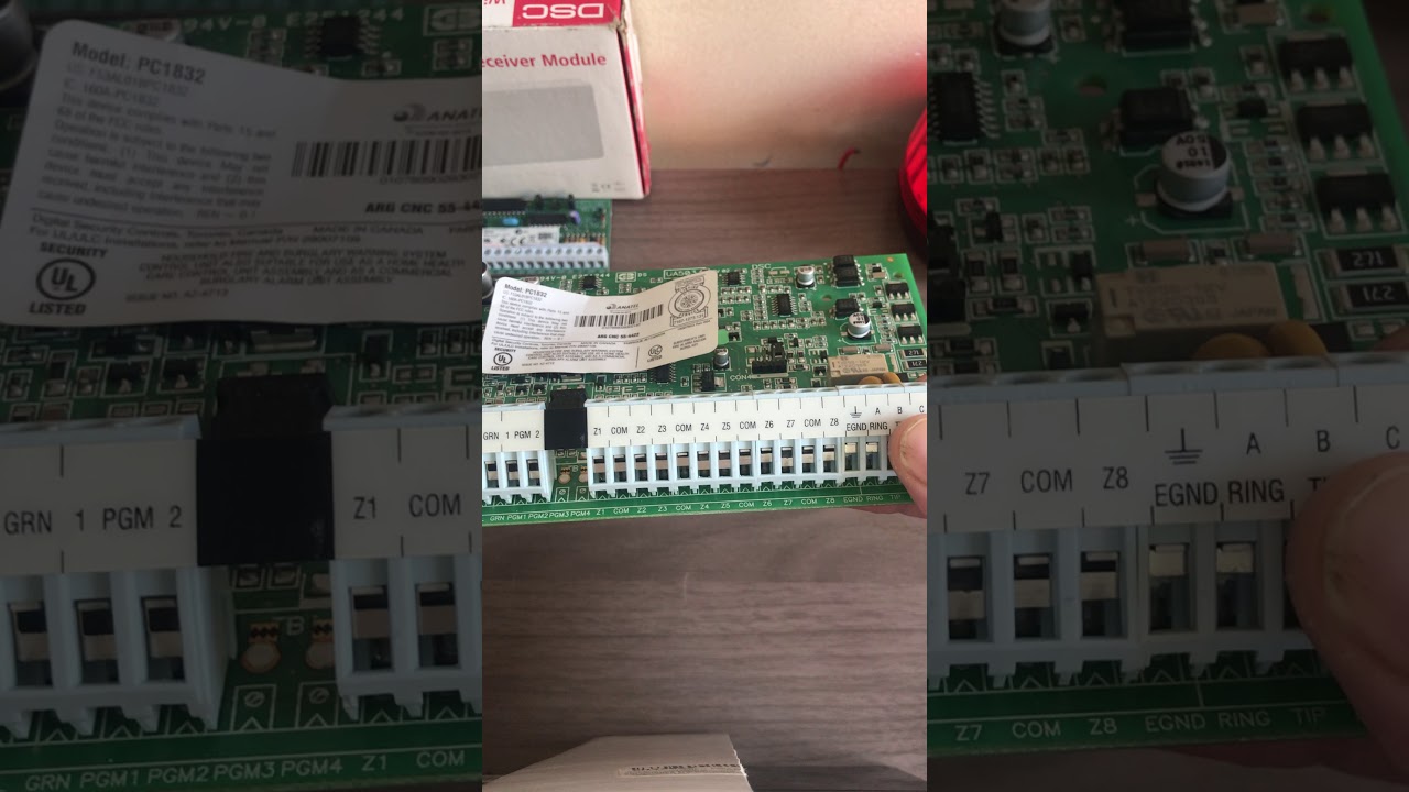 CONEXIÓN DE UNA TARJETA DE ALARMA DSC