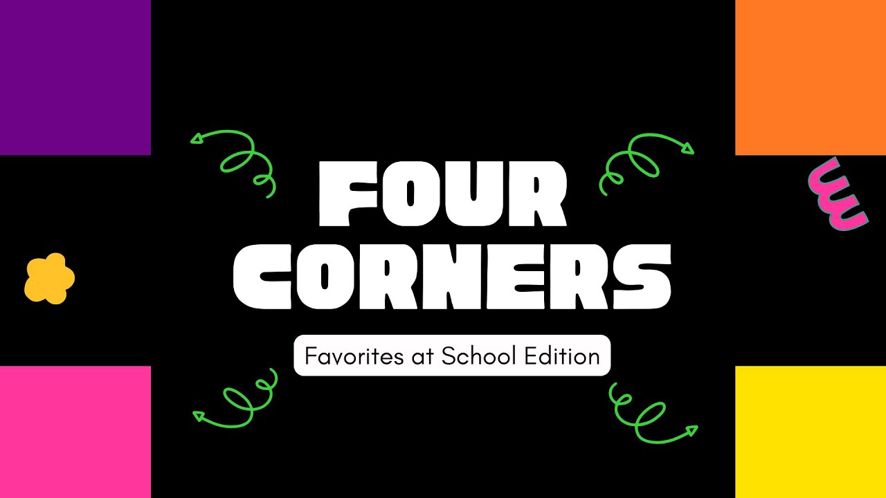Four Corners Game: Favorites at School Edition! Fun & Interactive Classroom Activity