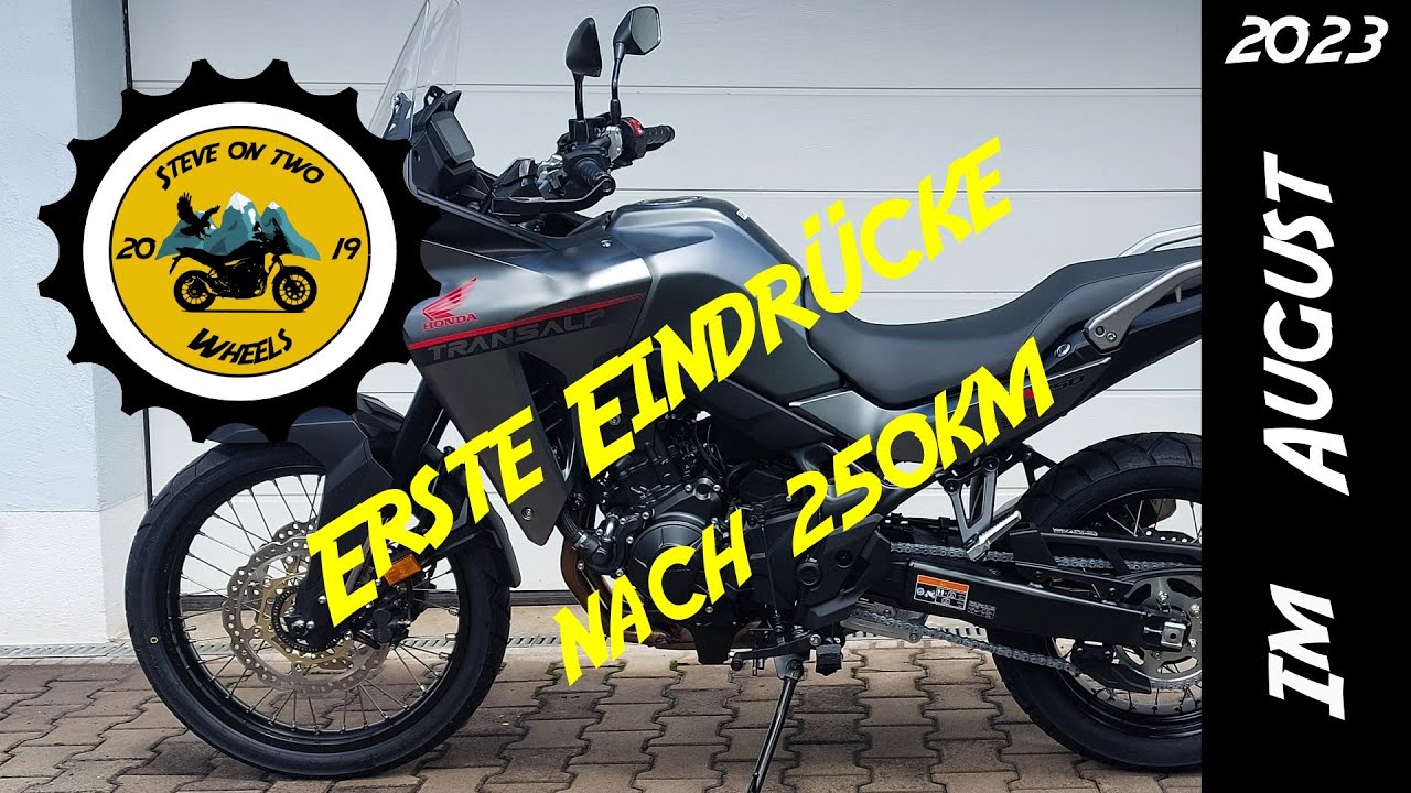 Erste Eindrücke nach 250km Honda XL750 Transalp 2023er Zulassung