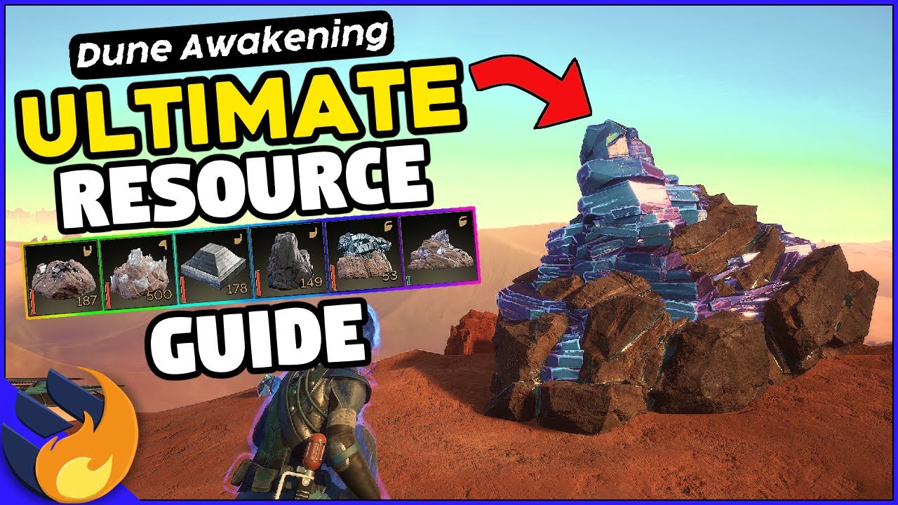 Dune Awakening: ПОЛНОЕ руководство по ресурсам: железо, углерод, эритрит, алюминий, жасмин, титан...