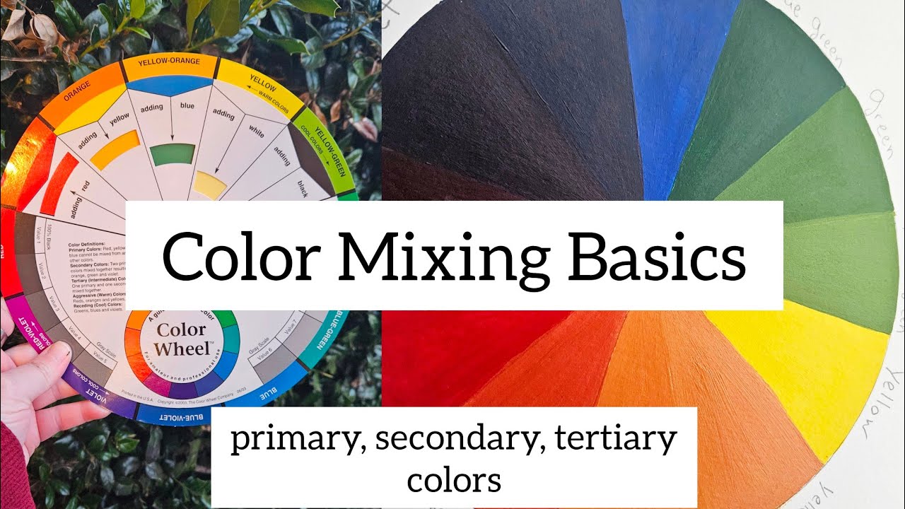 Color theory 101, Painting a color wheel, Color mixing basics