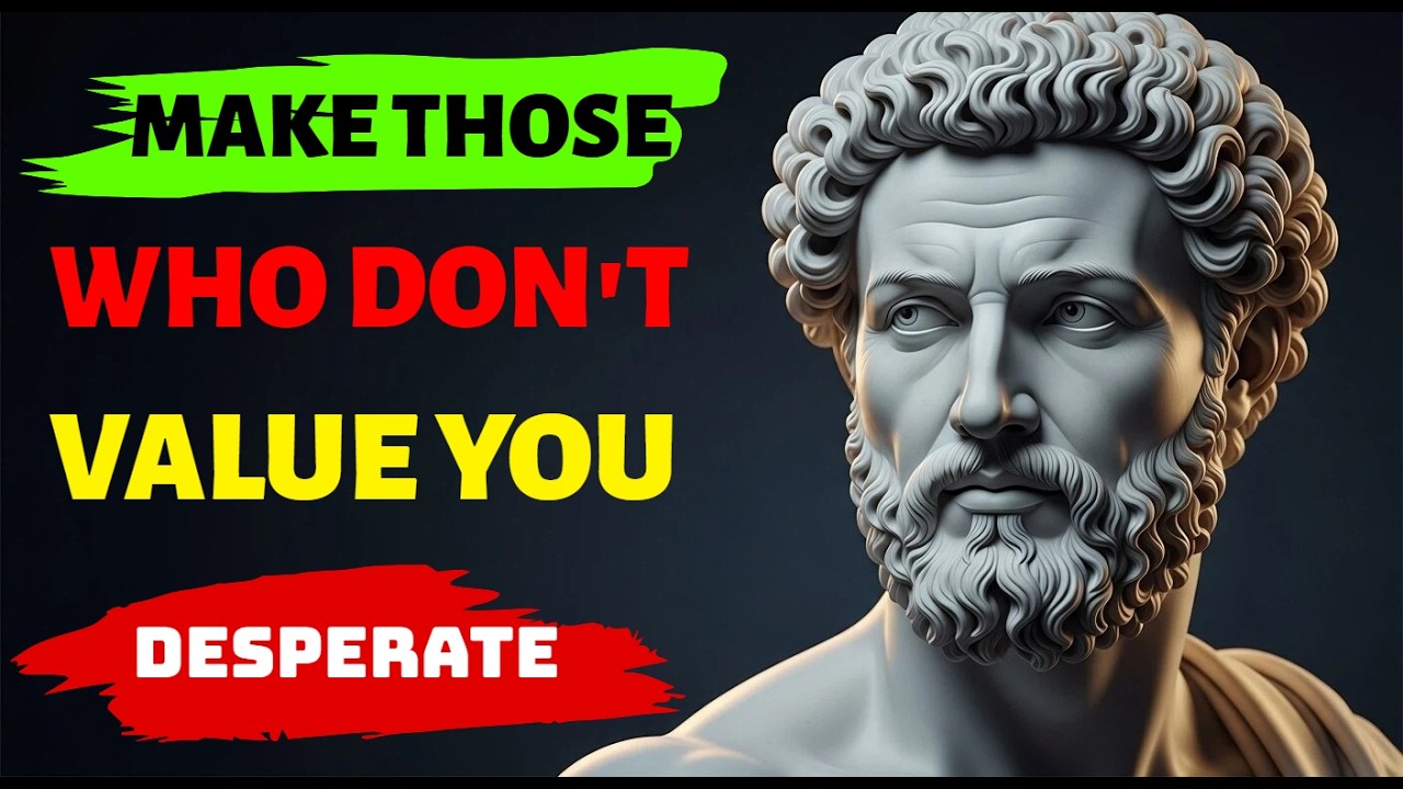 9 Attitudes That Make Those Who Didn't Value You Regret It and Come Chasing DESPERATELY | Stoicism