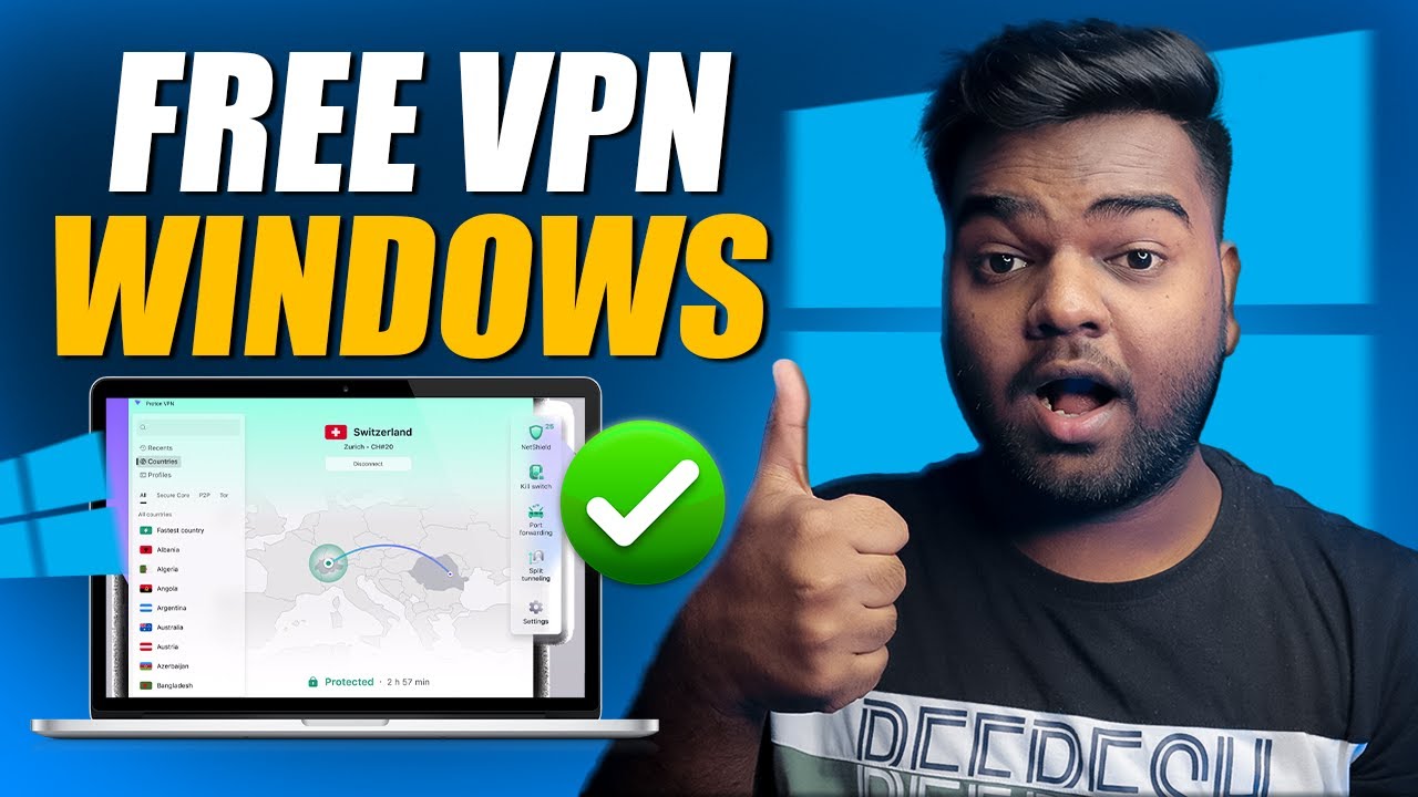 Best Free VPN for Windows Download | How to Download & Install Free VPN in Laptop/PC